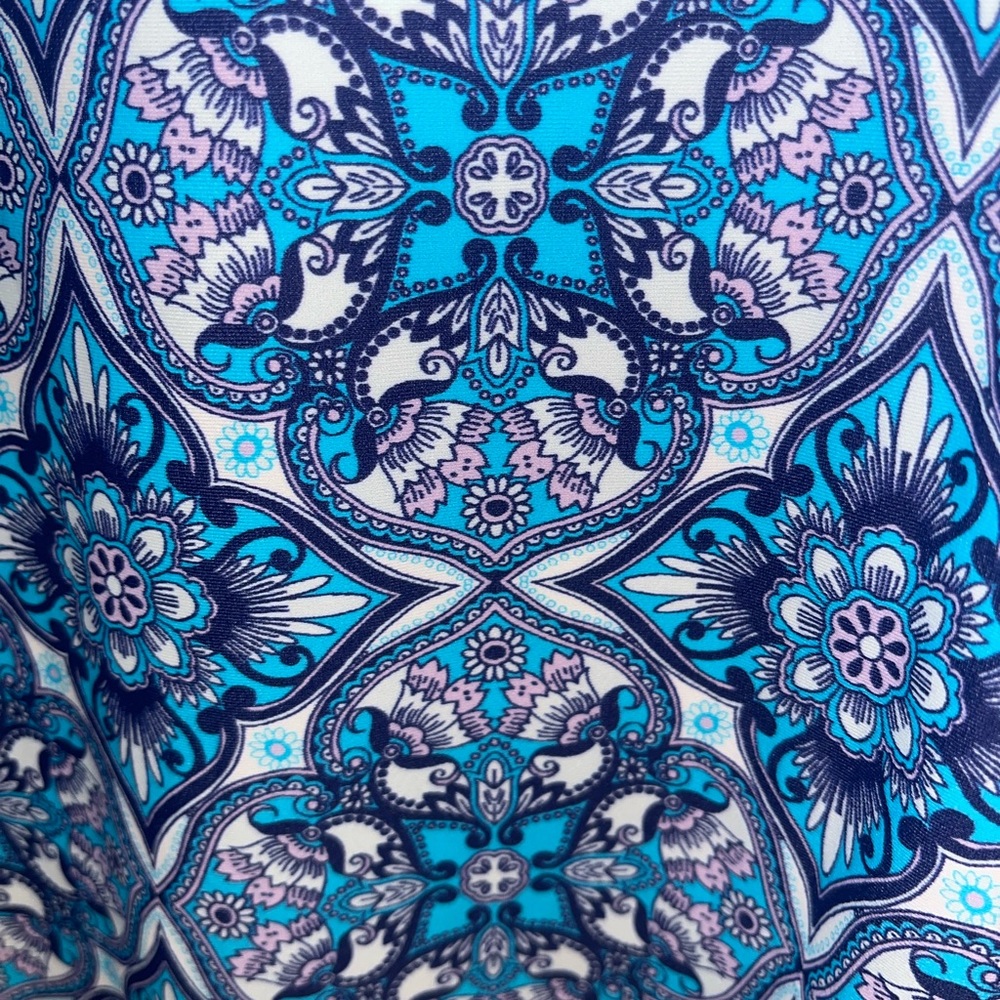 AQUA ET SOL Sz Small blue Hooded UPF 50+ Wearable Sunblock Tunic Dress - Picture 4 of 5
